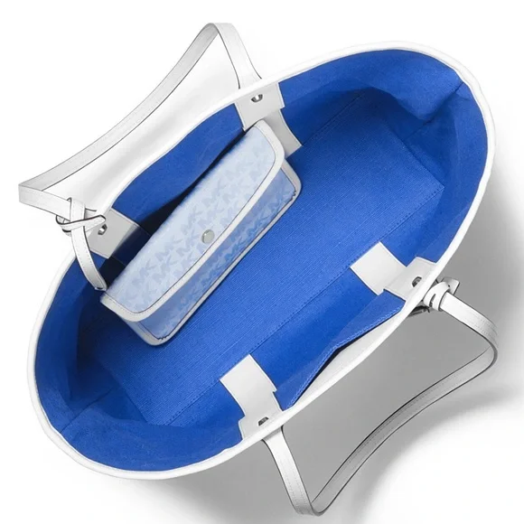 MICHAEL KORS EVA GRCIN BL MLT LG TOTE - Picture 4 of 11